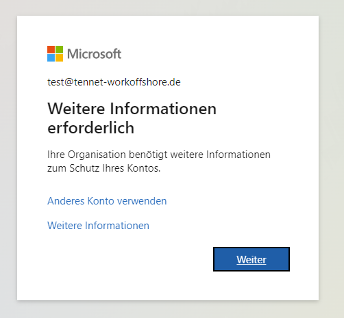 More information required DE